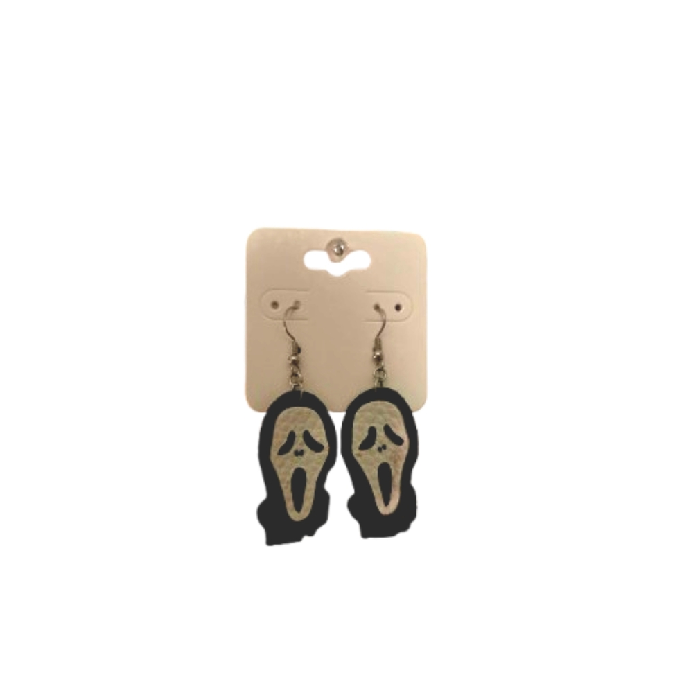 Scream Face Dangle Earrings